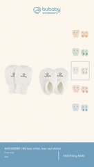 BU - Bộ bao chân, bao tay Molist - AMD400000 - Trắng 8442 - FS - SS25.T3A