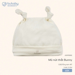 BU - Mũ nút thắt Bunny ASR190002 - Trắng kem 407 - Mỏng - SS25.T8C