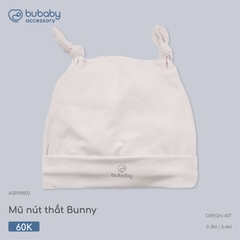 BU - Mũ nút thắt Bunny - ASR190002 - Ghi 407 - 3-6M - SS26.T4C