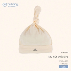 BU S10 - Mũ nút thắt Siro - ASR192403 - Kem 4039 - 3-6M - SS25.T8A