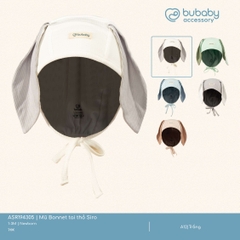 BU - Mũ Bonnet tai thỏ Siro - Trắng - SS25.T2A