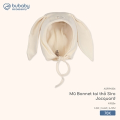 BU - Mũ Bonnet tai thỏ Siro Jacquard ASR194306 - Be - Trung - SS25.T10B