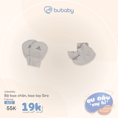 BU ĐÂY - Bộ bao chân, bao tay Siro - Ghi - Free size