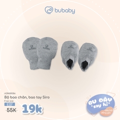 BU ĐÂY - Bộ bao chân, bao tay Siro - Ghi xám - Free size