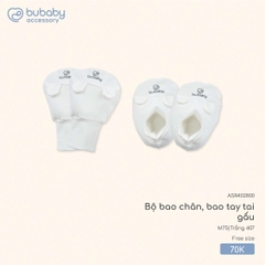 BU - Bộ bao chân, bao tay tai gấu ASR402800 - Trắng 407 - FS - SS25.T8C