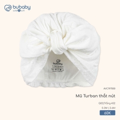 BU - Mũ Turban thắt nút - AVC197000 - Trắng 432 - 0-3M - SS26.T2A