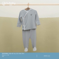 BU - Bộ dài tay cài chéo Siro - Ghi xám - SS25.T1A