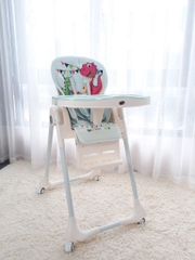 Ghế ngồi ăn cao Mastela MSTL072018-1015-PUPRINT8 màu xanh con rồng