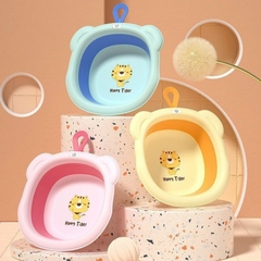 Chậu rửa mặt gấp gọn Hổ Happy Tiger - Xanh