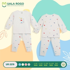 UR - Bộ cài vai dài petit GT 2219 - Ghi - 6M - Ghi