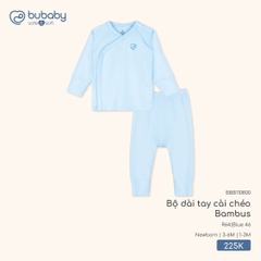 BU - Bộ dài tay cài chéo Bambus - BBB110800 - Blue 46 - 1-3M - SS26.T2A