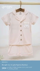 BU - Bộ ngắn tay cài giữa Pyjamas Bambus - Hồng 37-2147 - SS25.T3B