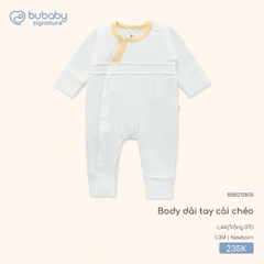 BU - Body dài tay cài chéo - BBB210805 - Trắng 07D - Newborn - SS25.T8A