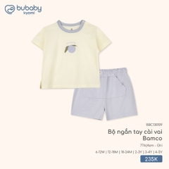 BU - Bộ ngắn tay cài vai Bamco BBC130109 - Kem - Ghi - SS25.T9C
