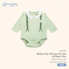 BU S10 - Body chip dài tay cài sau cổ Peter Pan - BBC2110PP - Xanh matcha 69K - 3-6M - SS25.T8A