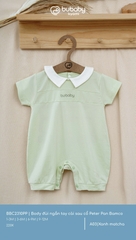 BU - Body đùi ngắn tay cài sau cổ Peter Pan Bamco - BBC2310PP - Xanh matcha - 6-9M - SS25.T3A