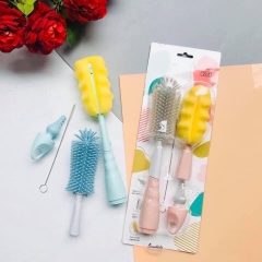 Cọ rửa bình sữa Emma Kids ( Set 2 cọ)- Hồng