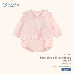 BU - Body chip dài tay cài sau bèo cổ - BCT2110BC - Hồng 824 - 1-3M - SS25.T11A