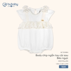 BU - Body chip ngắn tay cài sau Bèo ngực - BCT2310BN - Trắng 824 - 1-3M - SS25.T11A