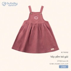 BU - Váy yếm bé gái BCT503102 - Đỏ booc đô - Vừa - SS25.T8C