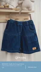 BU S10 - Quần short bé gái Denim - BDE433101 - Xanh đậm - 2-3Y - SS25.T3A