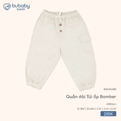 BU - Quần dài Túi ốp Bomber BKK4162BB - Kem -  - SS25.T9B