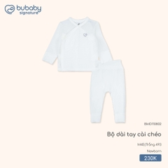 BU - Bộ dài tay cài chéo BMD110802 - Trắng 493 - SS25.T9C