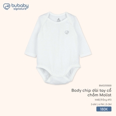 BU - Body chip dài tay cổ chồm Molist BMD210500 - Trắng 493 - SS25.T9C