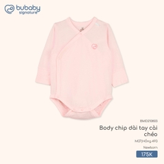 BU - Body chip dài tay cài chéo - BMD210803 - Hồng 493 - Newborn - SS25.T9C