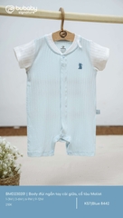 BU - Body đùi ngắn tay cài giữa, cổ tàu Molist - Blue 8442 - SS25.T3A