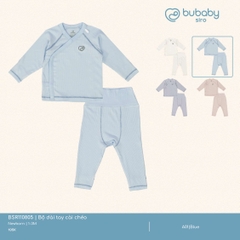 BU - Bộ dài tay cài chéo - Blue - SS25.T2A