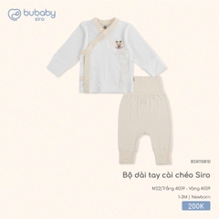 BU - Bộ dài tay cài chéo Siro BSR110810 - Trắng 4039 - Vàng 4039 - SS25.T8A