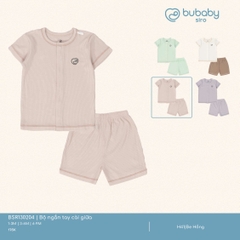 BU - Bộ ngắn tay cài giữa - Be Hồng - SS25.T2A
