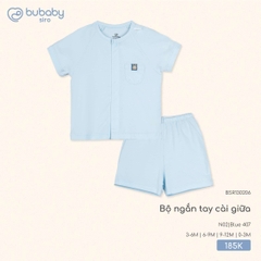 BU - Bộ ngắn tay cài giữa - BSR130206 - Blue 407 - 3-6M - SS25.T8C