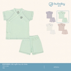 BU - Bộ ngắn tay cài chéo - Mint - SS25.T2A