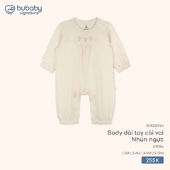 BU - Body dài tay cài vai Nhún ngực - BSR2101NN - Be - 1-3M - SS25.T10B