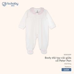 BU - Body dài tay cài giữa cổ Peter Pan - BSR2102PP - Trắng - Newborn - SS25.T10B