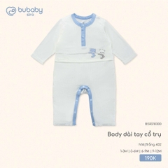 BU - Body dài tay cổ trụ - BSR210300 - Trắng 402 - 1-3M - SS25.T8A