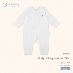 BU - Body dài tay cài chéo Siro - BSR210807 - Trắng 4039 - Newborn - SS25.T8A