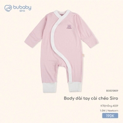 BU - Body dài tay cài chéo Siro - BSR210809 - Hồng 4039 - Newborn - SS25.T8A