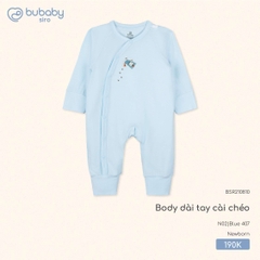 BU - Body dài tay cài chéo BSR210810 - Blue 407 - Newborn - SS25.T8C