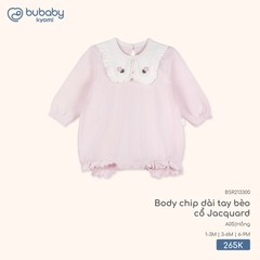 BU - Body chip dài tay bèo cổ Jacquard - BSR213300 - Hồng - 1-3M - SS25.T10B