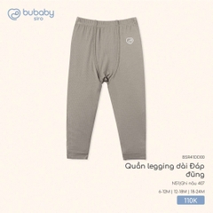 BU Z10 - Quần legging dài Đáp đũng - BSR41DD00 - Ghi nâu 407 - 18-24M - SS25.T8A