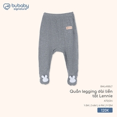 BU - Quần legging dài liền tất Lennie - BWL4100LT - Ghi - 6-9M - SS26.T5B