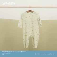 BU S30 - Body dài tay cài vai Bambus - BBB210100 - Xanh matcha in họa tiết kỷ vật - 3-6M - SS25.T1A