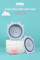 TOBE - Chậu rửa mặt gấp gọn Pig (Light Blue) - 2105H