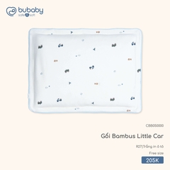 BU - Gối Bambus Little Car - CBB050000 - Trắng in ô tô - FS - SS26.T1B