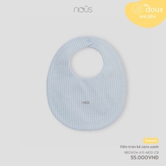 NOUS - Yếm tròn kẻ caro xanh - SS24.T8A