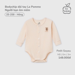 LP - Body chip dài tay La Pomme Người bạn êm mềm - Hồng - SS25.T2A