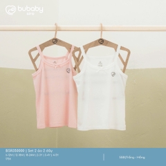 BU - Set 2 áo 2 dây - Trắng - Hồng - SS25.T1A